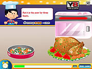 Флеш игра онлайн Thanksgiving Turkey Cooking